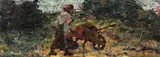 Lemne pentru foc by Octav Băncilă, ulei pe pânză, sold Feb 2019