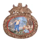 Noli me tangere by sfârșit de sec. Xviii Școală Franceză, guașă pe pergament lipit pe lemn, offered Feb 2019