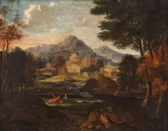 Jean-François I Millet, Scenă idilică, ulei pe pânză