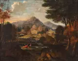 Jean-François I Millet, Scenă idilică, ulei pe pânză