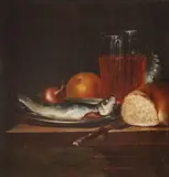 Georg Hainz, Masa de prânz, ulei pe pânză