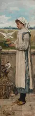 Victor Lagye, Apă pentru porumbei, ulei pe lemn