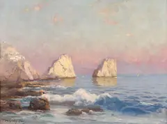Jenő Kárpáthy, Capri, ulei pe pânză