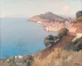 Alexei Vasilievich Hanzen, Coasta Mediteranei, 1926, ulei pe pânză