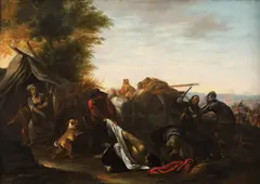 Aelbert Cuyp, Atac la drumul mare, ulei pe lemn
