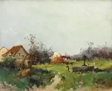Eugène Galien-Laloue, Bretonă la fântână