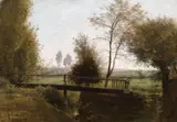 François-Louis Français, Dimineață la Barbizon, ulei pe placaj