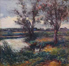 Michel Korochansky, Amurg, ulei pe carton