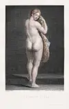 Jacques Bouillard, Venus (după o pictură de Palma Vecchio), gravură cu dăltița, acvaforte în culori