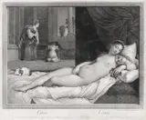 Robert Strange, Venus (după o pictură de Titian), 1764, gravură cu dăltița, acvaforte
