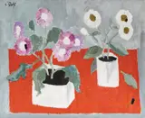 Natură statică cu flori by Constantin Piliuță, ulei pe pânză, sold Jan 2019