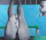 Laura Covaci, Treatments, acrilic pe pânză