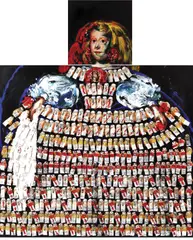 Valeriu Mladin, Infanta, 2003, 1. ulei pe pânză; 2. ulei, spumă poliuretanică și aplicații de tuburi de acuarelă