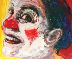 Clovn (Portret IV) by Valeriu Mladin, 1999, ulei pe pânză, offered Jan 2019