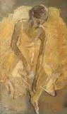 Rodica Lazăr, Balerină, 1994, ulei pe pânză