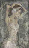 Rodica Lazăr, Lacul lebedelor, 1995, ulei pe pânză