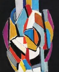Ion Pacea, Compoziție, 1985, ulei pe pânză