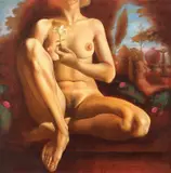 Mircea Maurice Novac, Buna vestire, 1993, tempera grasso pe lemn