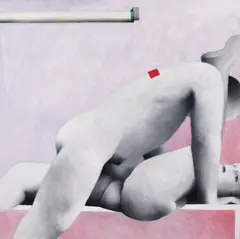 Laura Covaci, Erotism, 2001, acrilic pe pânză