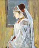Angela Popa Brădean, Mireasă, 1993, ulei pe pânză