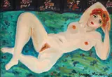 Dragoș Morărescu, Nud la pozat, 1992, ulei pe pfl