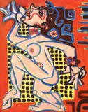 Adriana Boerescu, The Dancer, 1999, ulei pe pânză