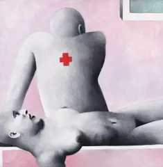 Laura Covaci, Mutual Feelings, 2001, acrilic pe pânză