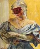 Bal mascat by Rudolf Schweitzer–Cumpăna, ulei pe pânză, offered Dec 2018