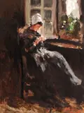 Nicolae Grigorescu, Bretonă lucrând la fereastră