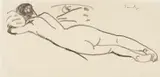 Nicolae Tonitza, Nud pe divan, tuș pe hârtie