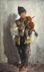 Pan Ioanid, Violonistul, 1905, ulei pe pânză