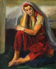 Tătăroaică by Iosif Iser, 1942, ulei pe pânză, sold Dec 2018