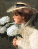 Stefan Popescu, Parfum de hortensii, 1901, ulei pe pânză