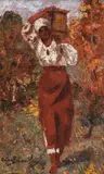 De la râu by Octav Băncilă, ulei pe pânză, sold Dec 2018