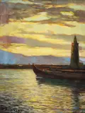 George Catargi, Apus pe mare