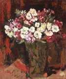 Flori de primăvară by Octav Băncilă, ulei pe pânză, sold Dec 2018