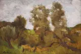 Ștefan Luchian, Peisaj la Brebu, 1908-1910, ulei pe pânză