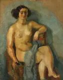 Iosif Iser, Nud în interior, 1935, ulei pe pânză
