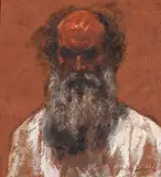 Autoportret by Octav Băncilă, ulei pe pânză, sold Dec 2018