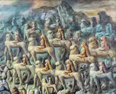 Sabin Bălașa, Marea călătorie, 1993, ulei pe pânză