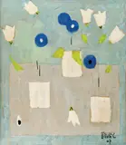 Flori de primăvară by Constantin Piliuță, ulei pe pânză, sold Nov 2018