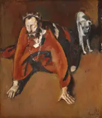 Corneliu Baba, Rege nebun, 1983, ulei pe pânză lipită pe carton