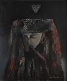 Dan Perjovschi, Amintiri (II), 1984, ulei pe carton