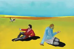 Matei Ţigăreanu, Picnic, 2018, ulei și spray pe pânză