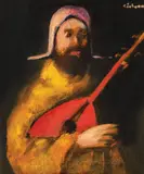 Mircea Ciobanu, Autoportret, 1980, ulei pe pânză