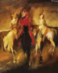 Centauri by Mircea Ciobanu, 1980, ulei pe pânză, sold Nov 2018