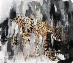 Jaguar by Sergiu Laslo, 2017, ulei pe pânză, sold Nov 2018