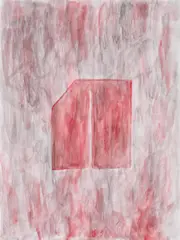 Logos by Paul Gherasim, 2009, acuarelă pe hârtie lipită pe carton, sold Nov 2018
