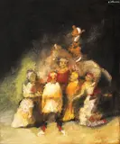 Mircea Ciobanu, Enfants avec cheval