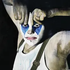 Felix Aftene, Clovn, 2017, acrilic pe pânză